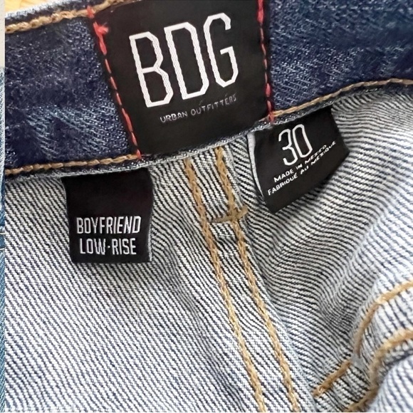 Urban Outfitters BDG Low Rise Boyfriend Jean Shorts Button Fly Size 30 NEW Blue - Picture 6 of 8
